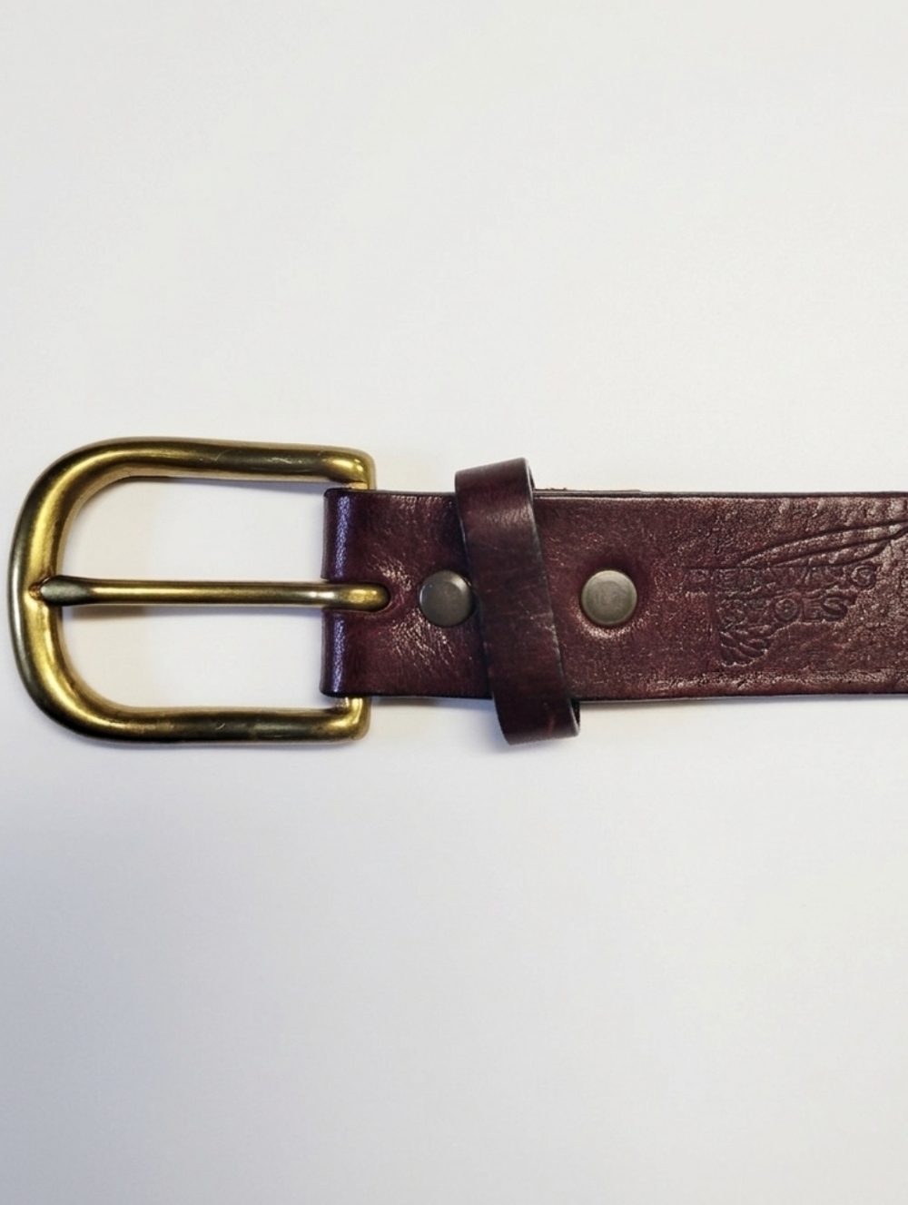Red Wing Shoes Heritage Leather Belt Size 40 Made in USA Brown Genuine Leather